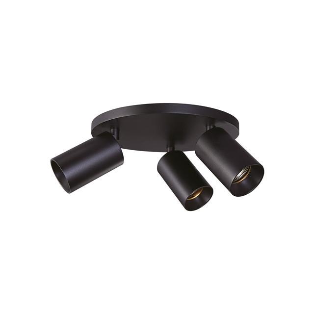 Antidark Spoton Circle3 Loftlampe i Sort - Justerbar Belysning