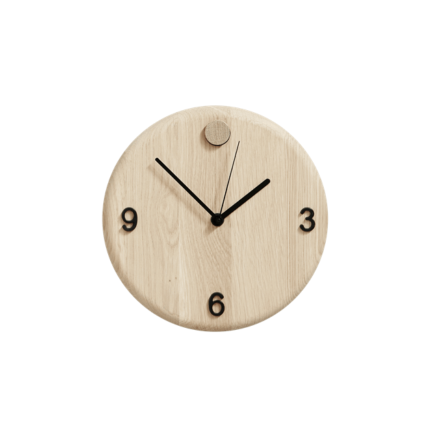 Andersen Furniture Ur i Egetræ - Rundt Design