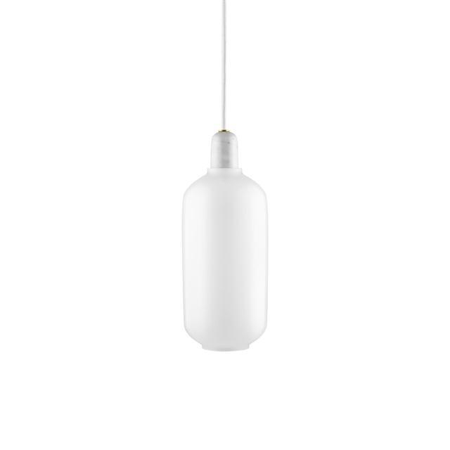 Normann Copenhagen Amp Pendel - Stor Hvid Lampe