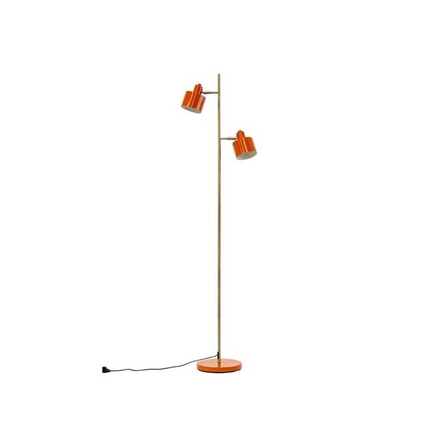 Dyberg Larsen Ocean Gulvlampe i Orange Messing