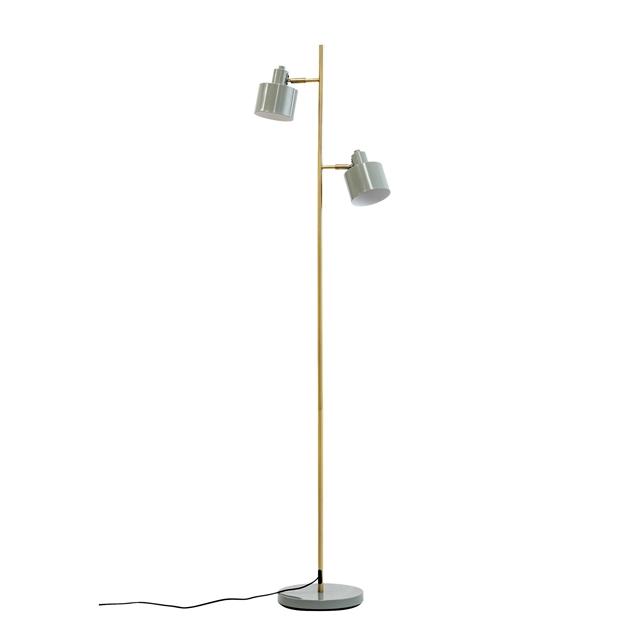 Dyberg Larsen Ocean Gulvlampe i Oliven og Messing