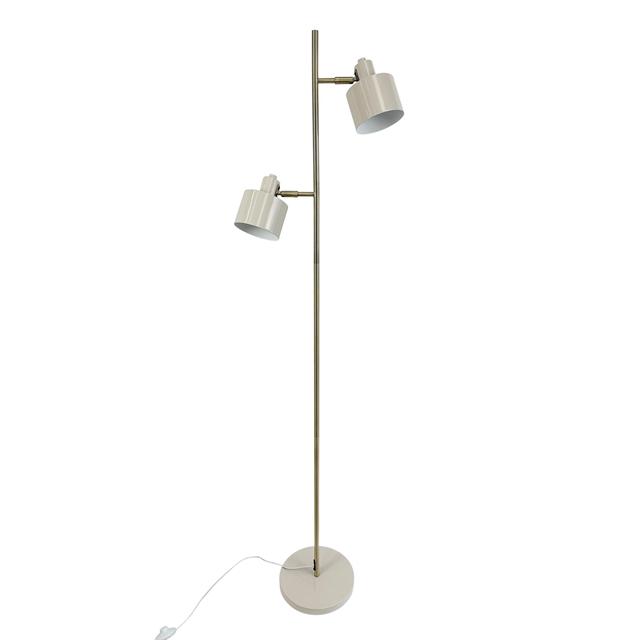 Dyberg Larsen Ocean Gulvlampe i Beige Messing - Udsalg!