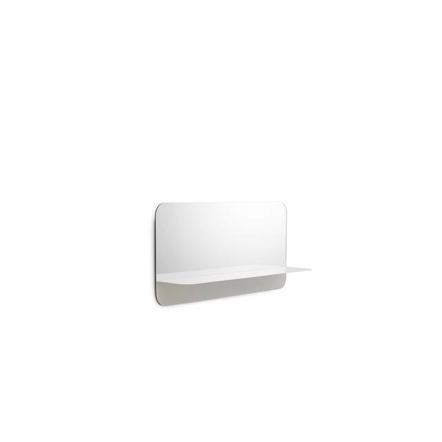 Normann Copenhagen Horizon Spejl Vandret - Hvid Elegance