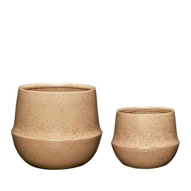 Hübsch Vibe Potte Sand Sæt - Smuk Planteskjuler Set