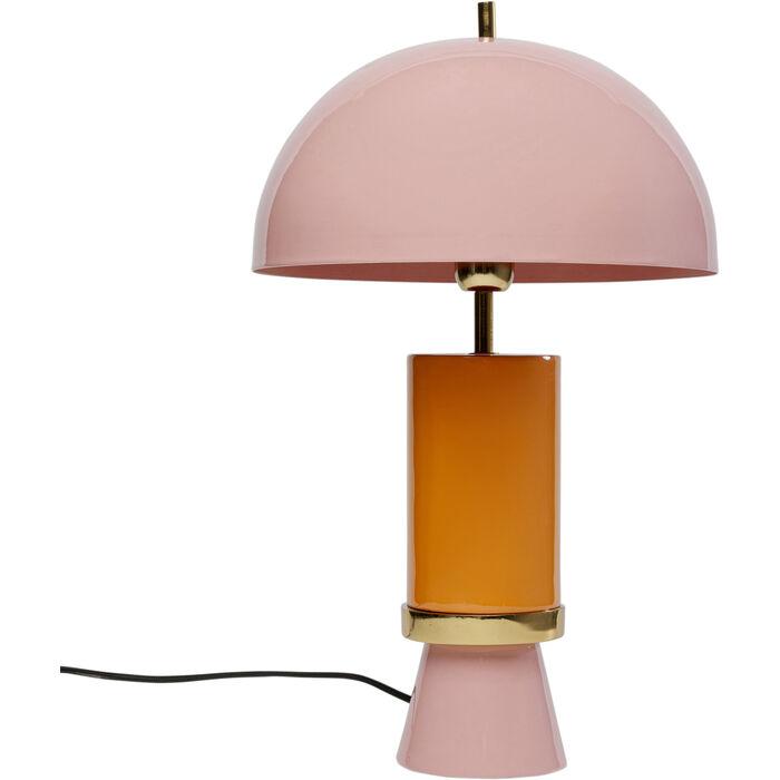Kare Design Josy Bordlampe - Lyserød og Okkergul Stål