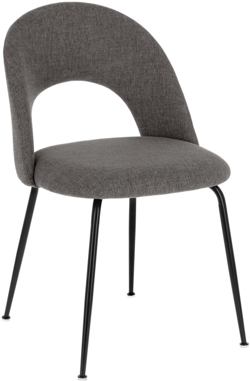 Mahalia Spisebordsstol i Grå og Sort - Moderne Design