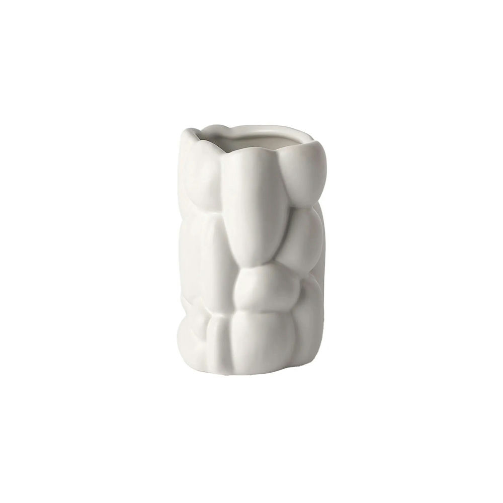 Raawii Cloud Vase Lille i Dampgrå - Unik Håndlavet Design