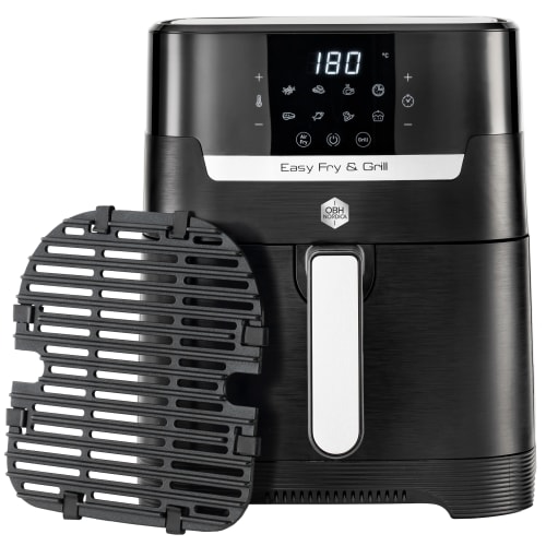 Obh Nordica Airfryer Easy Fry   Grill Precision 2in1 Black Digital