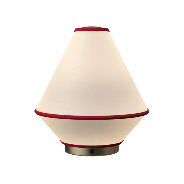 Edgeform Tafta Transportable Lampe Rød Off-white