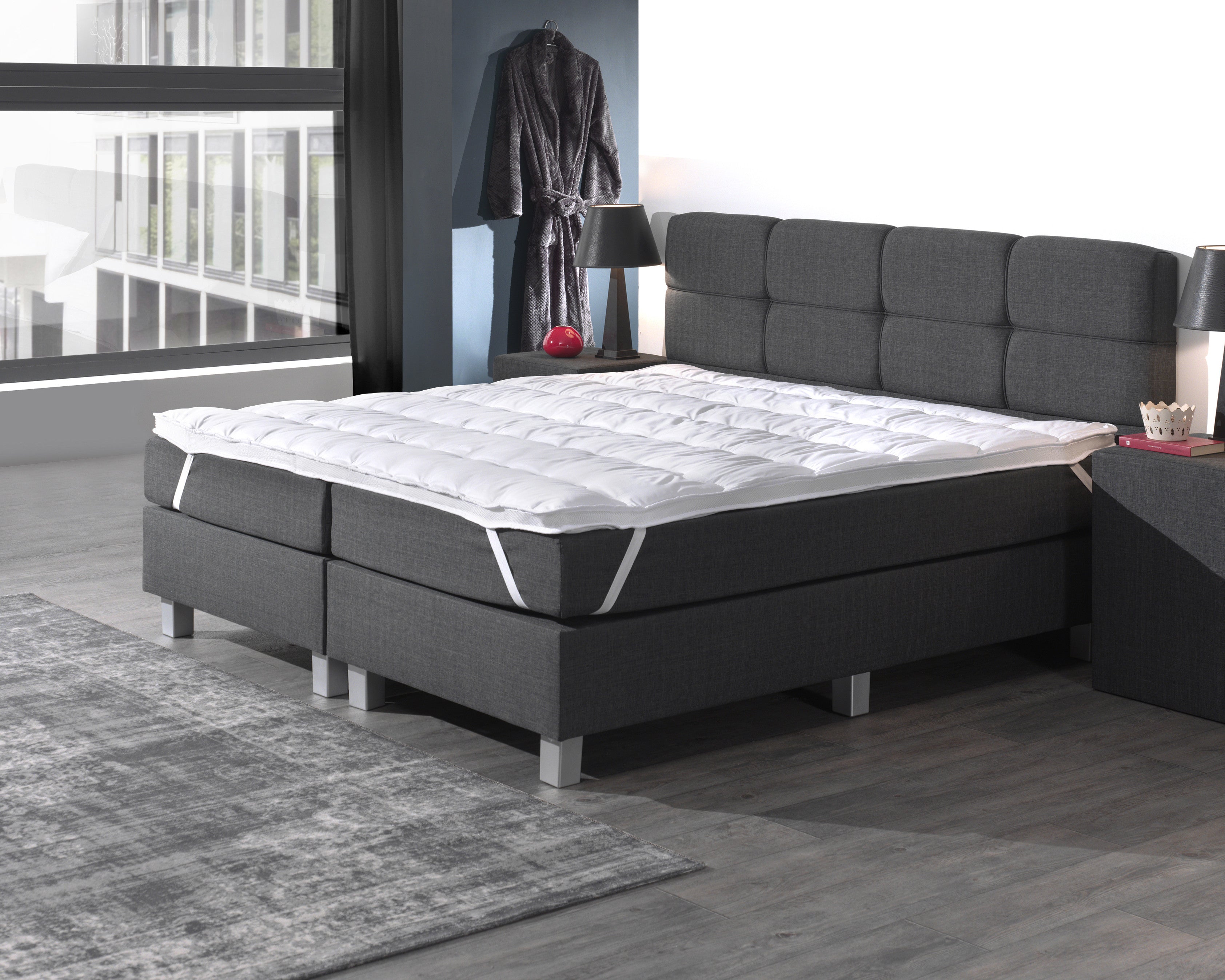 3d Air Hotel Memory Foam Topmadras  Hvid 80   200