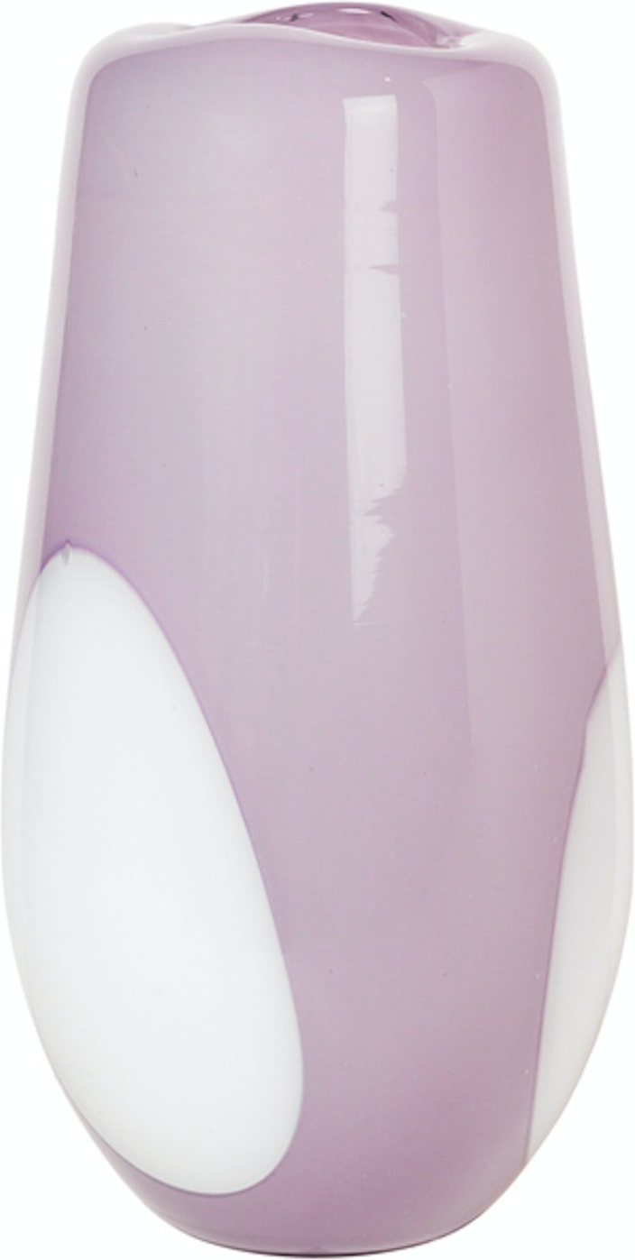 Ada Dot  Vase  Lilla  H19 5x37    Mundblæst Glas