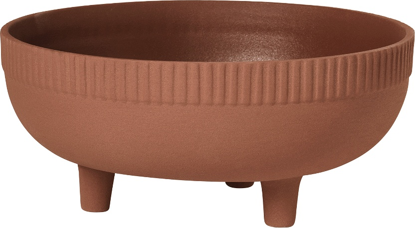 Bowl  Skål  Rød  H33x22x44    Terracotta