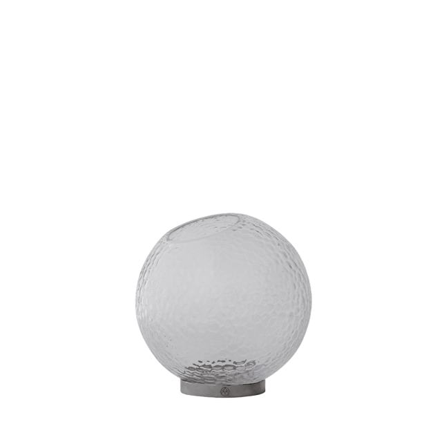 Aytm Globe Bubbles Vase ø21 Klar Sølv